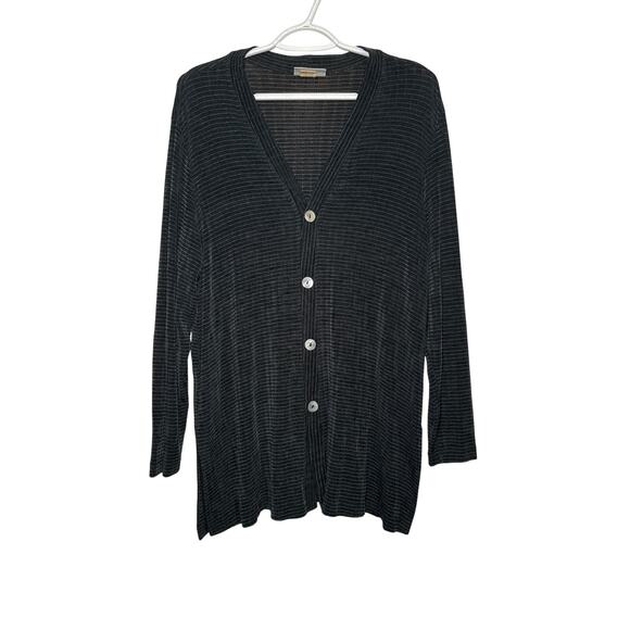 Private Editions by Chicos stretch button down blouse womens large elegant - Picture 1 of 8